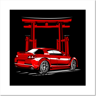 Mazda RX 8 Red Posters and Art